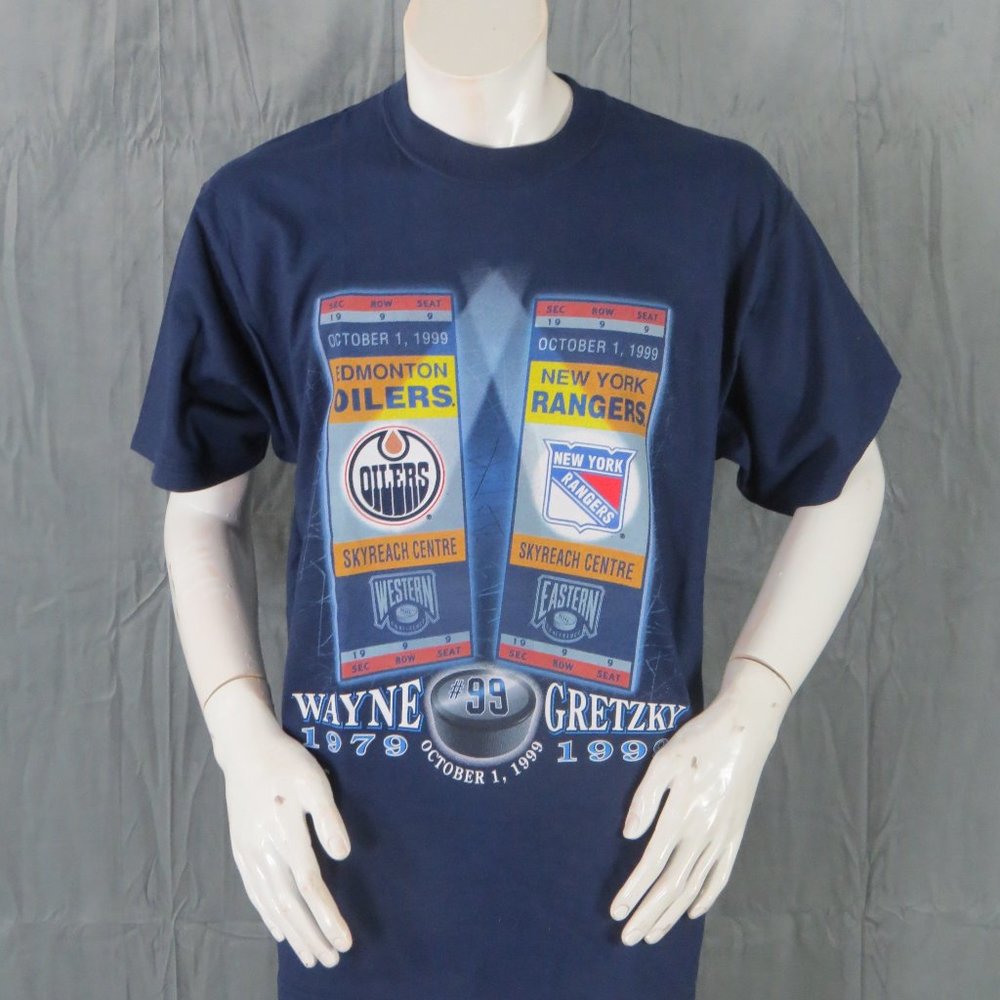 Wayne Gretzky Retirement Shirt - Ticket Graphics - Men's Large - By Pro Player